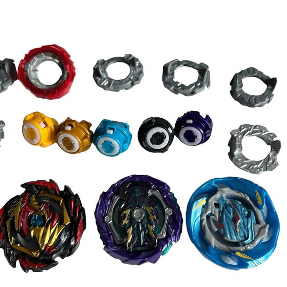 Beyblades Burst Tops Lot of 20 Parts Energy Layers Forge Discs Performance Tips - Picture 6 of 7